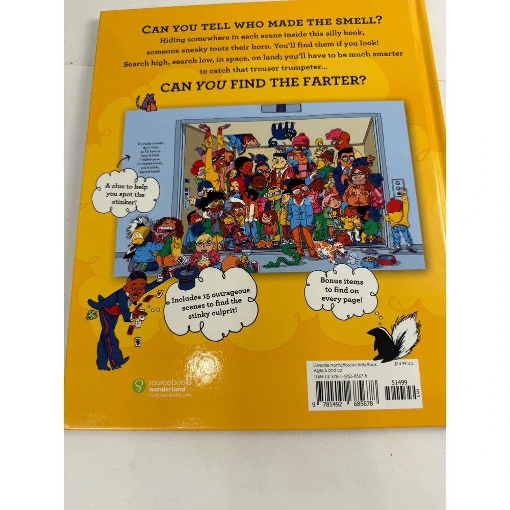 Find the Farter Search and Find Activity Book Sourcebooks Wonderland Hardcover